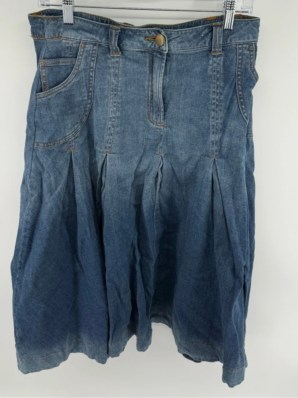 Soft Surroundings Denim‎ Skirt - Light Blue